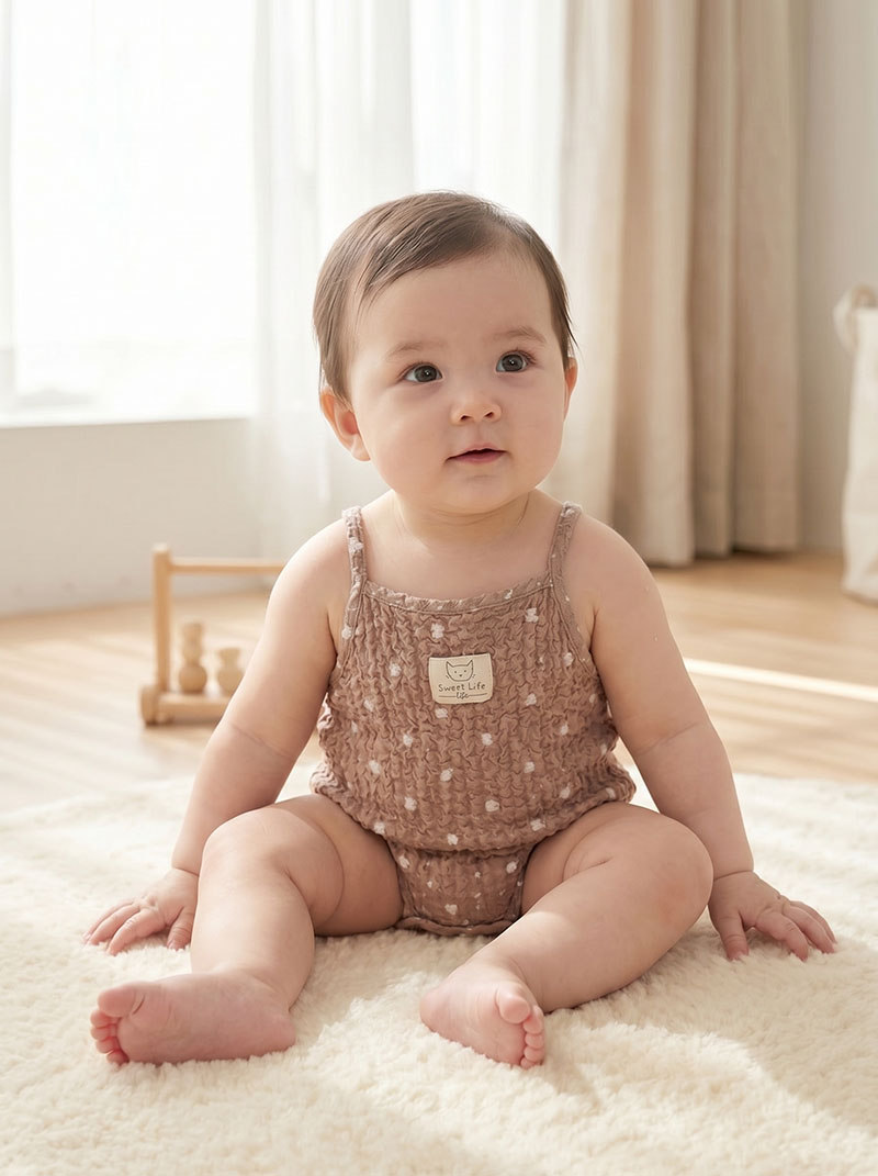 Baby Clothing Bundles - 0-24M Summer Baby Bodysuit Cartoon Dots