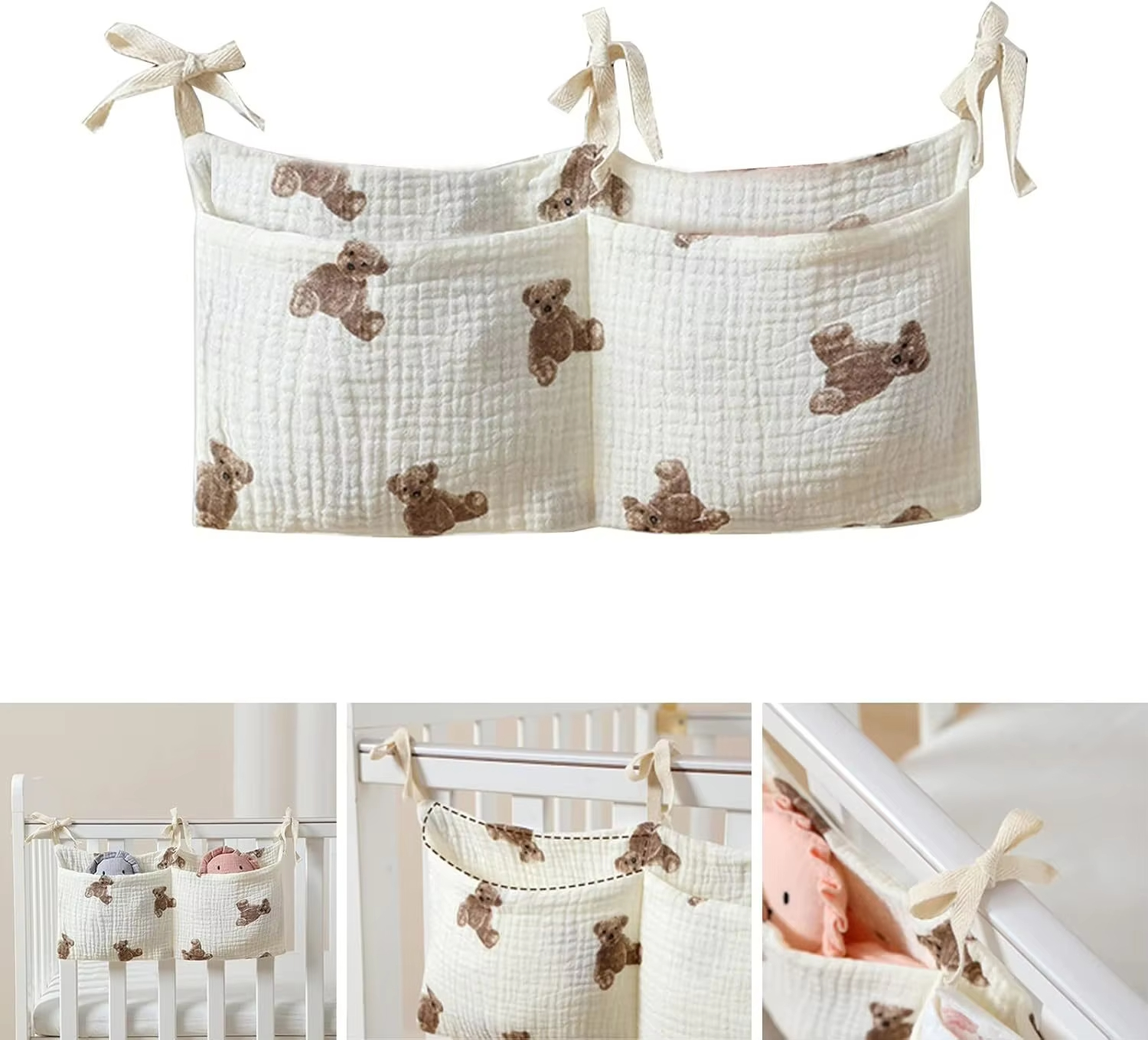 Baby Crib Organizer Cot Caddy  - Baby Clothing For Bed recensie en prijs
