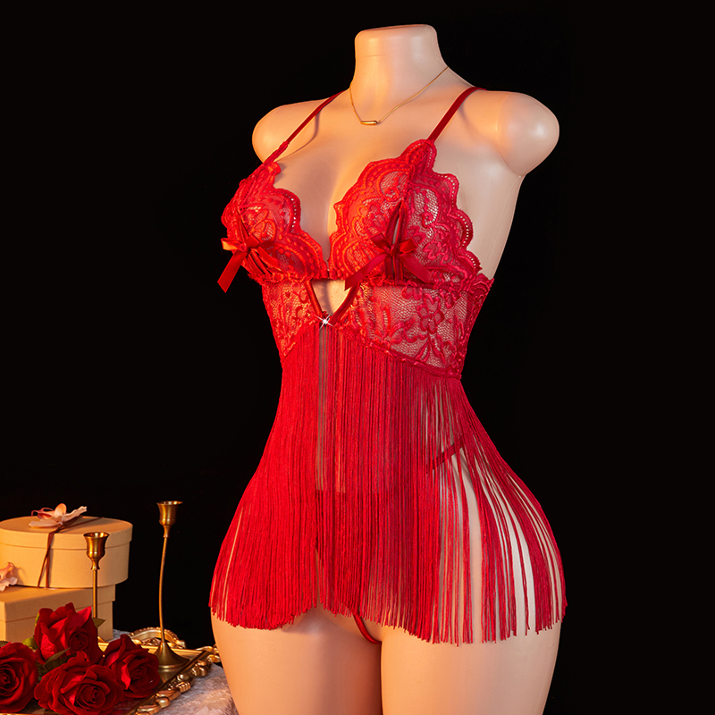 Erotic Red Strap Tassel Skirt  - Baby Shop Clothing recensie en prijs