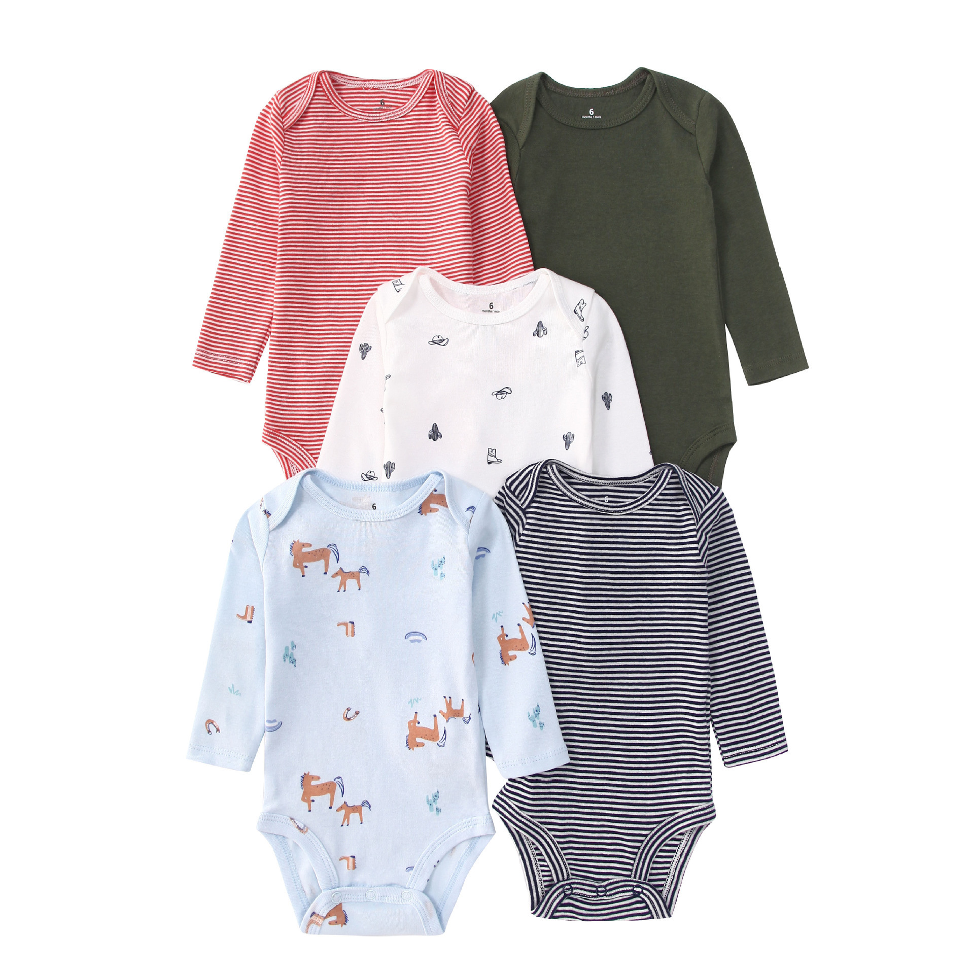 5PCS Newborn Infant Baby Bodys - Baby Clothing Gender Neutral recensie en prijs