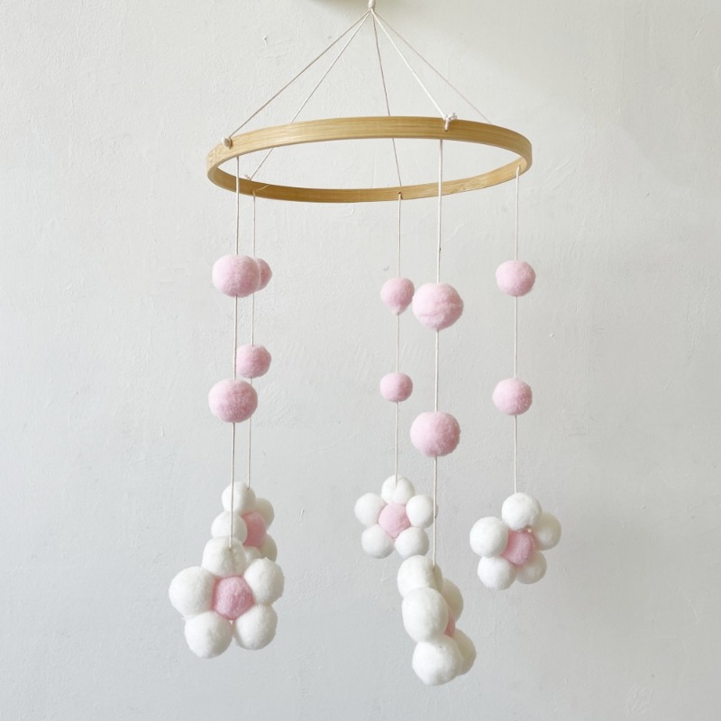 1pcs Ins Nordic Fur Ball Flowe - Baby Clothing For Bed recensie en prijs